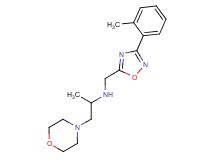 (1-methyl-2-morpholin-4-ylethyl){[3-(2-methylphenyl)-1,2,4-oxadiazol-5-yl]methyl}amine