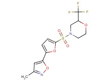4-{[5-(3-methylisoxazol-5-yl)-2-furyl]sulfonyl}-2-(trifluoromethyl)morpholine