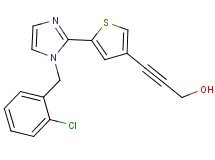 3-{5-[1-(2-chlorobenzyl)-1H-imidazol-2-yl]-3-thienyl}prop-2-yn-1-ol