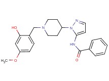 N-{1-[1-(2-hydroxy-4-methoxybenzyl)-4-piperidinyl]-1H-pyrazol-5-yl}benzamide