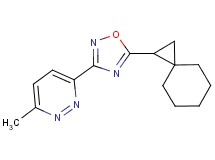 3-methyl-6-(5-spiro[2.5]oct-1-yl-1,2,4-oxadiazol-3-yl)pyridazine