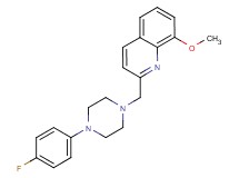2-{[4-(4-fluorophenyl)-1-piperazinyl]methyl}-8-methoxyquinoline trifluoroacetate