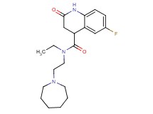 N-[2-(1-azepanyl)ethyl]-N-ethyl-6-fluoro-2-oxo-1,2,3,4-tetrahydro-4-quinolinecarboxamide