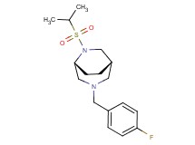 (1S*,5R*)-3-(4-fluorobenzyl)-6-(isopropylsulfonyl)-3,6-diazabicyclo[3.2.2]nonane