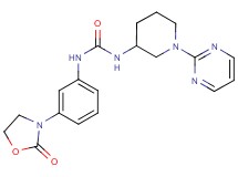 N-[3-(2-oxo-1,3-oxazolidin-3-yl)phenyl]-N'-(1-pyrimidin-2-ylpiperidin-3-yl)urea