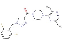 3-(4-{[1-(2,6-difluorobenzyl)-1H-1,2,3-triazol-4-yl]carbonyl}-1-piperazinyl)-2,5-dimethylpyrazine