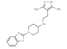 1-(1,3-benzothiazol-2-yl)-N-[2-(3,5-dimethyl-1H-pyrazol-4-yl)ethyl]piperidin-4-amine