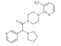 1-(3-methyl-2-pyridinyl)-4-[3-pyridinyl(1-pyrrolidinyl)acetyl]piperazine