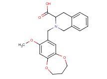 2-[(8-methoxy-3,4-dihydro-2H-1,5-benzodioxepin-7-yl)methyl]-1,2,3,4-tetrahydroisoquinoline-3-carboxylic acid