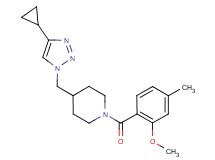 4-[(4-cyclopropyl-1H-1,2,3-triazol-1-yl)methyl]-1-(2-methoxy-4-methylbenzoyl)piperidine