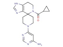 6-[5-(cyclopropylcarbonyl)-1,5,6,7-tetrahydro-1'H-spiro[imidazo[4,5-c]pyridine-4,4'-piperidin]-1'-yl]pyrimidin-4-amine