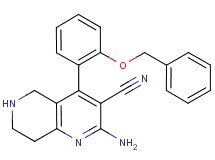 2-amino-4-[2-(benzyloxy)phenyl]-5,6,7,8-tetrahydro-1,6-naphthyridine-3-carbonitrile