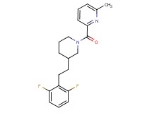 2-({3-[2-(2,6-difluorophenyl)ethyl]-1-piperidinyl}carbonyl)-6-methylpyridine