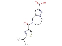 5-[(2-isopropyl-1,3-thiazol-4-yl)carbonyl]-5,6,7,8-tetrahydro-4H-pyrazolo[1,5-a][1,4]diazepine-2-carboxylic acid