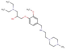 1-(diethylamino)-3-[2-methoxy-4-({[2-(4-methyl-1-piperazinyl)ethyl]amino}methyl)phenoxy]-2-propanol