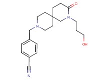 4-{[2-(3-hydroxypropyl)-3-oxo-2,9-diazaspiro[5.5]undec-9-yl]methyl}benzonitrile