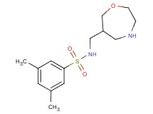 3,5-dimethyl-N-(1,4-oxazepan-6-ylmethyl)benzenesulfonamide