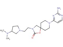 8-(2-aminopyrimidin-4-yl)-3-{2-[3-(dimethylamino)pyrrolidin-1-yl]ethyl}-1-oxa-3,8-diazaspiro[4.5]decan-2-one