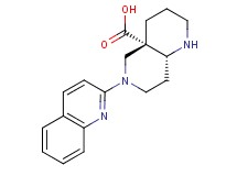 (4aS*,8aR*)-6-(2-quinolinyl)octahydro-1,6-naphthyridine-4a(2H)-carboxylic acid