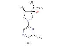 (3R*,4R*)-1-(5,6-dimethyl-2-pyrazinyl)-3-isopropyl-4-methyl-3-pyrrolidinol