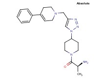 [(1S)-1-methyl-2-oxo-2-(4-{4-[(4-phenyl-3,6-dihydro-1(2H)-pyridinyl)methyl]-1H-1,2,3-triazol-1-yl}-1-piperidinyl)ethyl]amine bis(trifluoroacetate)