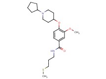 4-[(1-cyclopentyl-4-piperidinyl)oxy]-3-methoxy-N-[3-(methylthio)propyl]benzamide