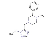 4-[(1-ethyl-1H-1,2,4-triazol-5-yl)methyl]-1-methyl-2-phenylpiperazine