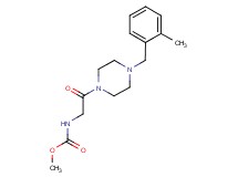 methyl {2-[4-(2-methylbenzyl)-1-piperazinyl]-2-oxoethyl}carbamate