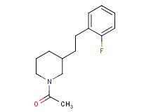 1-acetyl-3-[2-(2-fluorophenyl)ethyl]piperidine