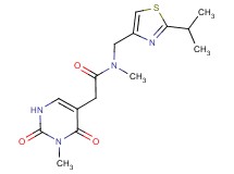 N-[(2-isopropyl-1,3-thiazol-4-yl)methyl]-N-methyl-2-(3-methyl-2,4-dioxo-1,2,3,4-tetrahydro-5-pyrimidinyl)acetamide