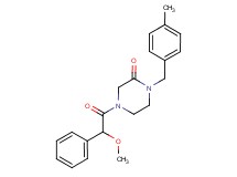 4-[methoxy(phenyl)acetyl]-1-(4-methylbenzyl)-2-piperazinone