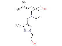2-(4-{[3-(hydroxymethyl)-3-(3-methylbut-2-en-1-yl)piperidin-1-yl]methyl}-3-methyl-1H-pyrazol-1-yl)ethanol