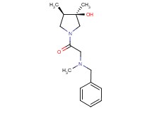 (3R*,4R*)-1-(N-benzyl-N-methylglycyl)-3,4-dimethyl-3-pyrrolidinol