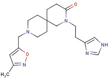 2-[2-(1H-imidazol-4-yl)ethyl]-9-[(3-methylisoxazol-5-yl)methyl]-2,9-diazaspiro[5.5]undecan-3-one