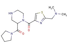 N,N-dimethyl-1-(4-{[2-(1-pyrrolidinylcarbonyl)-1-piperazinyl]carbonyl}-1,3-thiazol-2-yl)methanamine