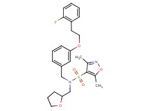 N-{3-[2-(2-fluorophenyl)ethoxy]benzyl}-3,5-dimethyl-N-(tetrahydro-2-furanylmethyl)-4-isoxazolesulfonamide
