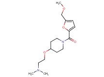 2-({1-[5-(methoxymethyl)-2-furoyl]piperidin-4-yl}oxy)-N,N-dimethylethanamine