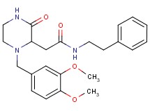 2-[1-(3,4-dimethoxybenzyl)-3-oxo-2-piperazinyl]-N-(2-phenylethyl)acetamide