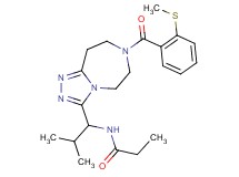N-(2-methyl-1-{7-[2-(methylthio)benzoyl]-6,7,8,9-tetrahydro-5H-[1,2,4]triazolo[4,3-d][1,4]diazepin-3-yl}propyl)propanamide