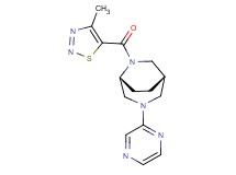 (1S*,5R*)-6-[(4-methyl-1,2,3-thiadiazol-5-yl)carbonyl]-3-(2-pyrazinyl)-3,6-diazabicyclo[3.2.2]nonane