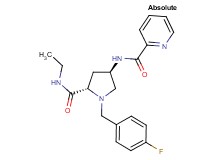 N-[(3R,5S)-5-[(ethylamino)carbonyl]-1-(4-fluorobenzyl)pyrrolidin-3-yl]pyridine-2-carboxamide