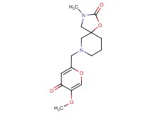 7-[(5-methoxy-4-oxo-4H-pyran-2-yl)methyl]-3-methyl-1-oxa-3,7-diazaspiro[4.5]decan-2-one