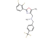 1-[2-(2,3-difluorophenyl)-5-methyl-1,3-oxazol-4-yl]-N-methyl-N-[4-(trifluoromethyl)benzyl]methanamine