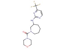 1-(morpholin-4-ylcarbonyl)-N-[4-(trifluoromethyl)pyrimidin-2-yl]azepan-3-amine