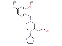 2-[1-cyclopentyl-4-(2,4-dimethoxybenzyl)-2-piperazinyl]ethanol