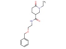 N-[2-(benzyloxy)ethyl]-1-ethyl-6-oxo-3-piperidinecarboxamide