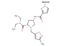 (4S)-N,N-diethyl-1-[(3-methylisoxazol-5-yl)methyl]-4-[(1H-pyrazol-3-ylcarbonyl)amino]-L-prolinamide