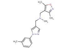 1-(3,5-dimethylisoxazol-4-yl)-N-methyl-N-{[1-(3-methylphenyl)-1H-pyrazol-4-yl]methyl}methanamine