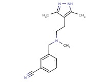 3-{[[2-(3,5-dimethyl-1H-pyrazol-4-yl)ethyl](methyl)amino]methyl}benzonitrile