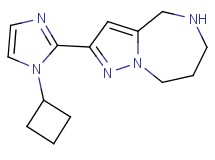 2-(1-cyclobutyl-1H-imidazol-2-yl)-5,6,7,8-tetrahydro-4H-pyrazolo[1,5-a][1,4]diazepine dihydrochloride